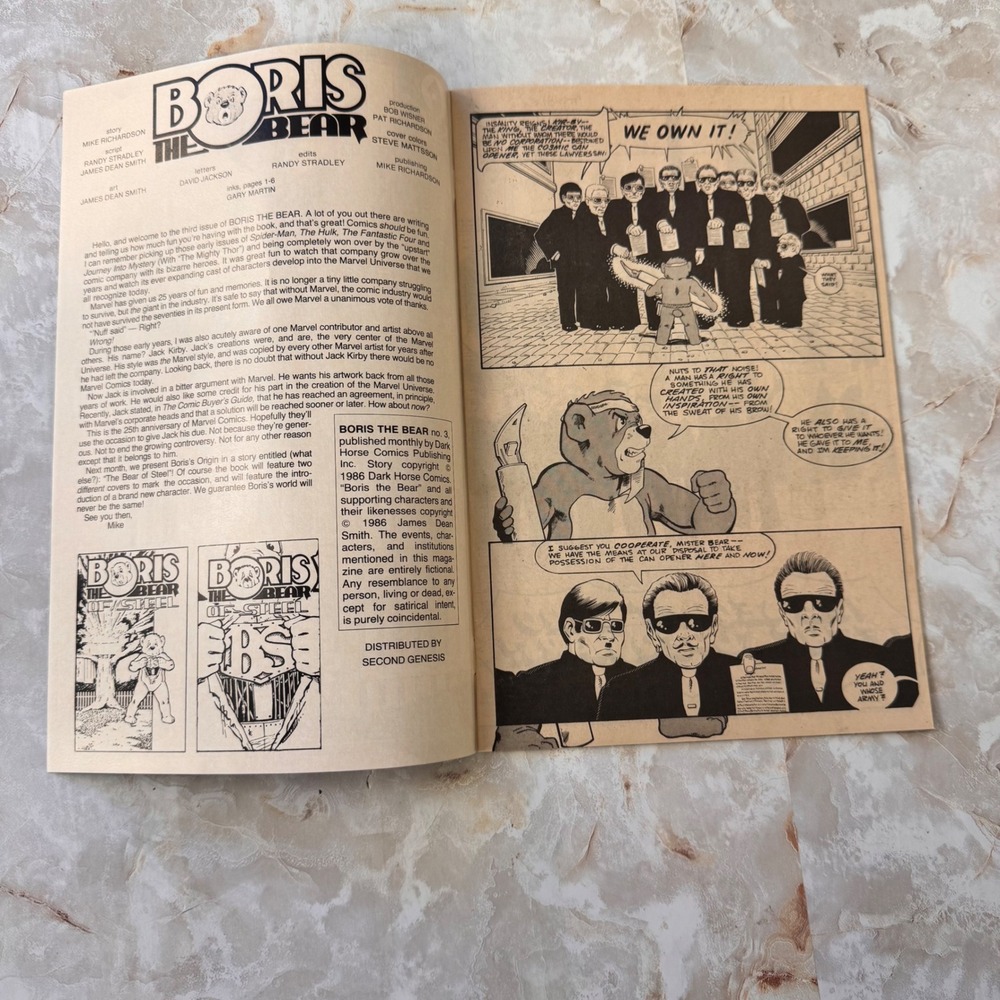 Dark Horse Boris the Bear Comic Book Lot Issues 1 2 3 Satire Vintage 1986 - Picture 7 of 12